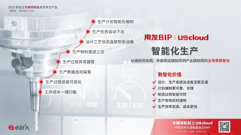 賦能“中國智造”，用友U9 cloud智能工廠建設(shè)